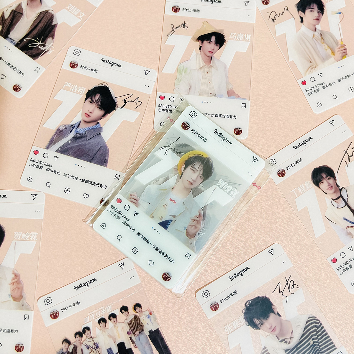 时代少年团新款透卡 明星周边同款写真照片透明拍立得收藏小卡片