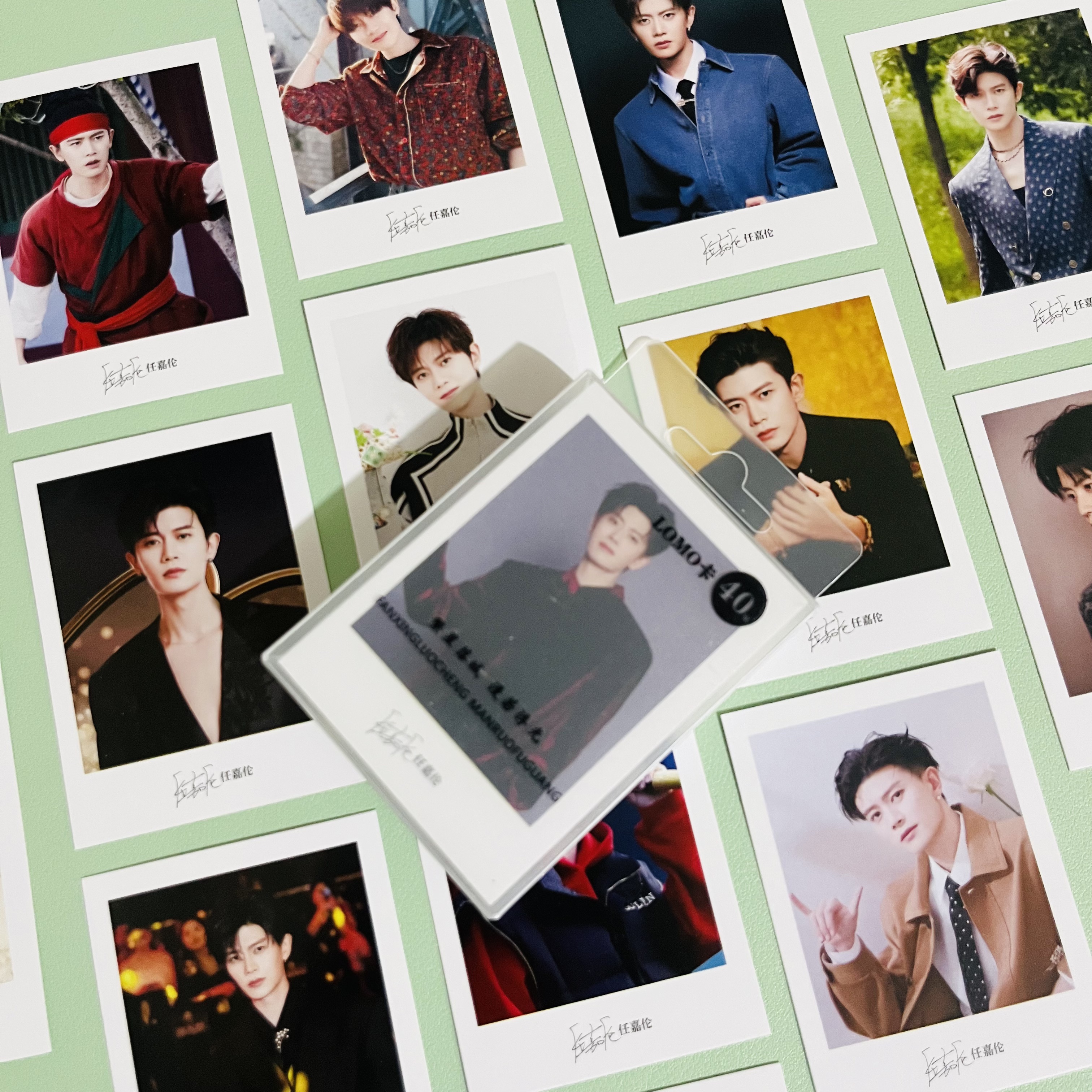 任嘉伦lomo卡明星周边同款高清写真亲笔签名照片拍立得留言小卡片