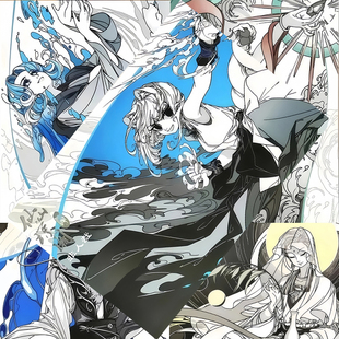 非人哉仙山琼阁海报 动漫周边房间贴墙卧室壁纸 九月孙悟空二次元