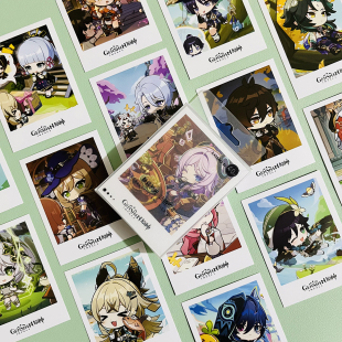 动漫周边高清留言小卡片 芙宁娜胡桃散兵二次元 原神Q版 精美lomo卡