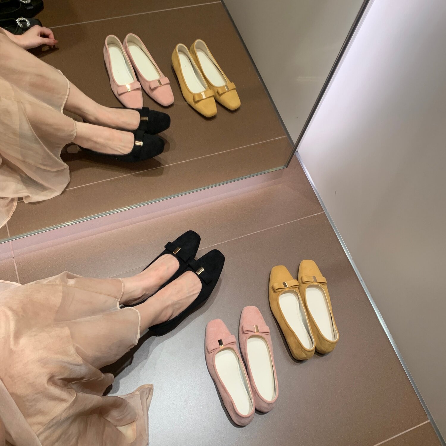 2026夏季新款黄色内增高3CM法式芭蕾玛丽珍鞋女小个子复古单鞋