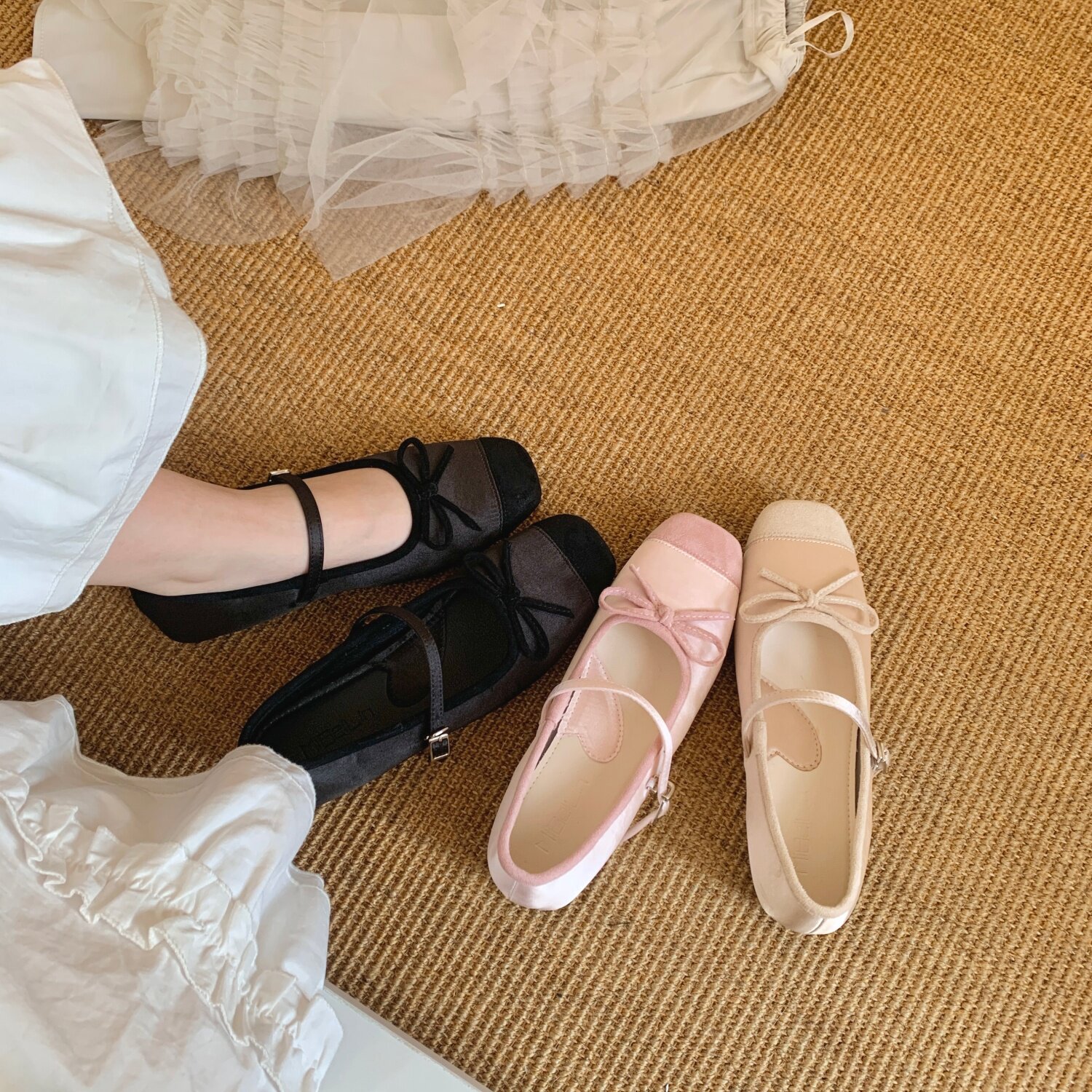 2026春季新款仙女温柔内增高蝴蝶结玛丽珍鞋女韩版芭蕾舞浅口单鞋