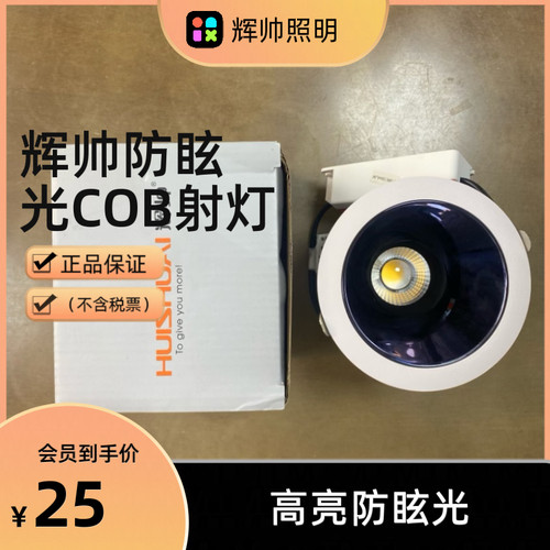 辉帅深杯防炫射灯90显色指数HS-818EC10A天花灯HS-TCOB山丘射灯20