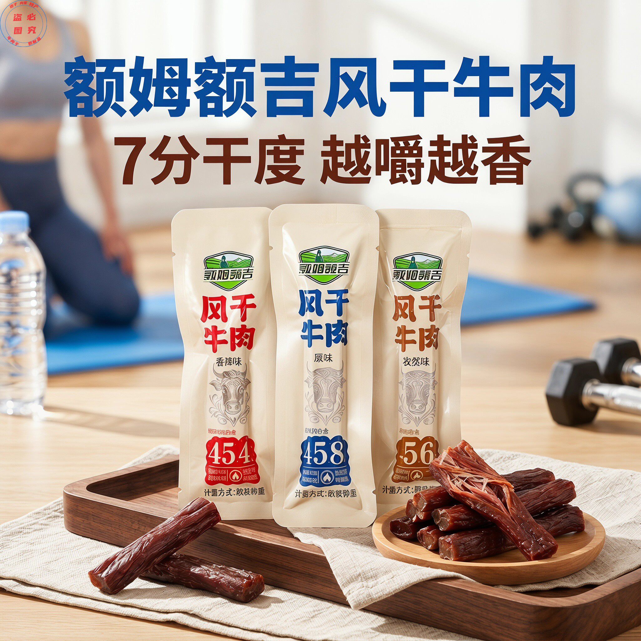额姆额吉风干牛肉干内蒙特产独立包装手撕牛肉休闲零食原味香辣味