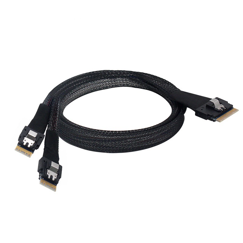 SFF8654-8i转SFF8643阵列卡接硬盘线SFF8654转4SATA/SAS