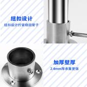 不锈钢法兰座毛巾衣杆底座吊通法兰浴帘杆固定座毛巾杆配件圆管座