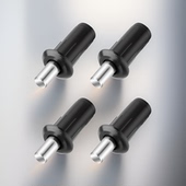 小型隐藏式 架固定拖顶珠上下门轴配件衣柜丝杆 柜门配件黑色鞋