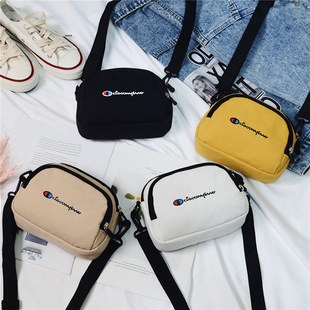 休闲斜挎小包女学生帆布袋ins森系文艺单肩包韩版日系小方包