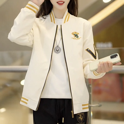 春秋季新款男士轻奢高品质立领百搭时尚潮流休闲夹克棒球领外套