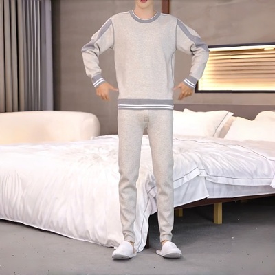 加绒加厚保暖套装男大童冬季秋衣秋裤套装加绒初高中生内衣打底衫