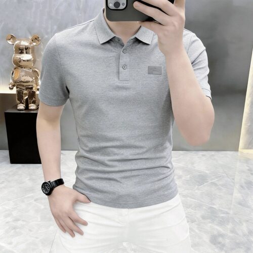 高档夏季新款翻领短袖POLO衫T恤男士时尚休闲半袖体恤男装9273