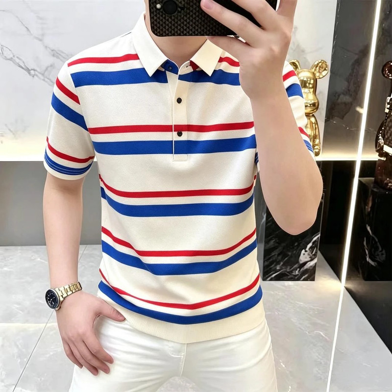 【品质】夏季高档时尚翻领短袖POLO衫潮流百搭商务休闲半袖T恤