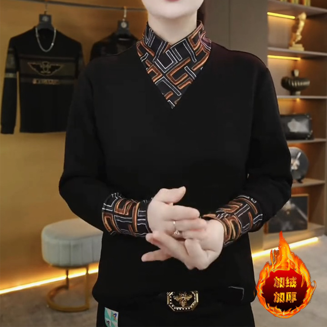 冬季轻奢潮流网红时尚个性百搭男士加绒修身打底衫围巾领长袖卫衣,男装,卫衣,淘宝优惠券,粉丝福利购,淘宝优惠卷