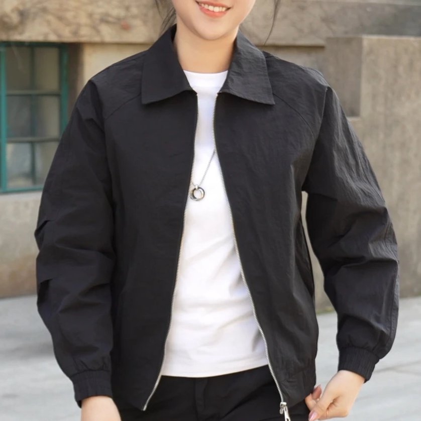 2026男士春装新款春秋季翻领夹克简约潮流外套上衣休闲韩版褂子