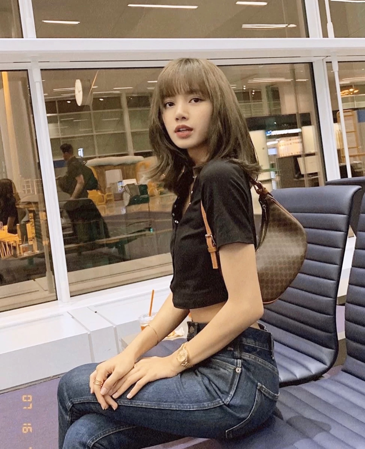Lisa同款复古vintage老花腋下包法棍包2020凯旋门小众豌豆手提包