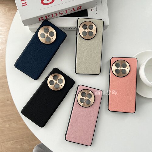 适用一加ACE5手机壳1+3V荔枝纹OnePlus 1+ACE2Pro/一加12/13T贴皮ACE5至尊5ultra竞速版Ace3Pro金属全包镜头