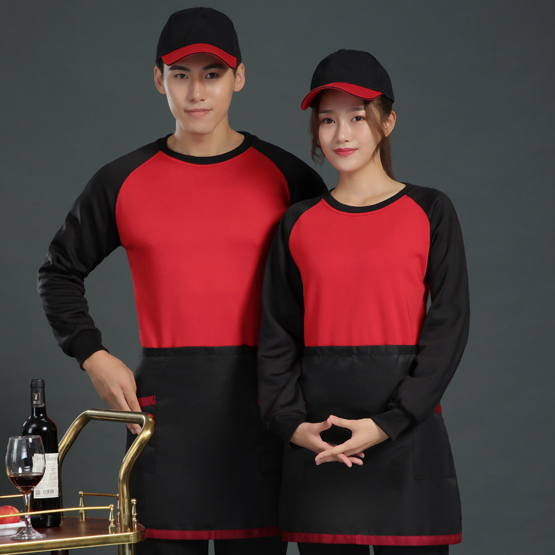 定制POLO衫工作制服连锁店汉堡店服务员烤肉炸鸡奶茶长袖秋冬韩式