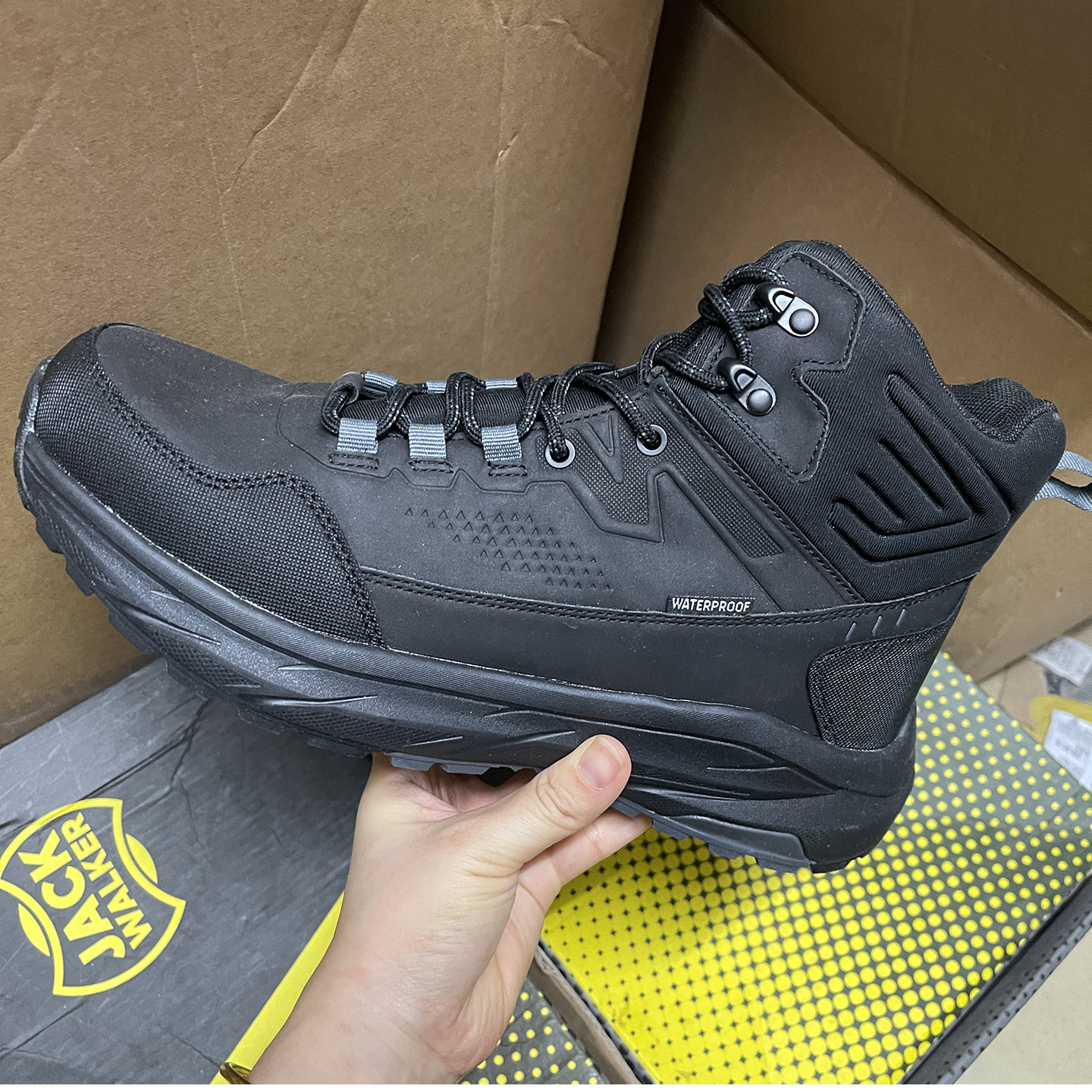 外贸原单男鞋2025秋冬款高帮户外登山鞋徒步防水防滑运动潮鞋42码