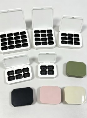 四九宫格美甲分装盒12-16-24磁吸美甲盒子彩绘胶分装磁吸分装盒