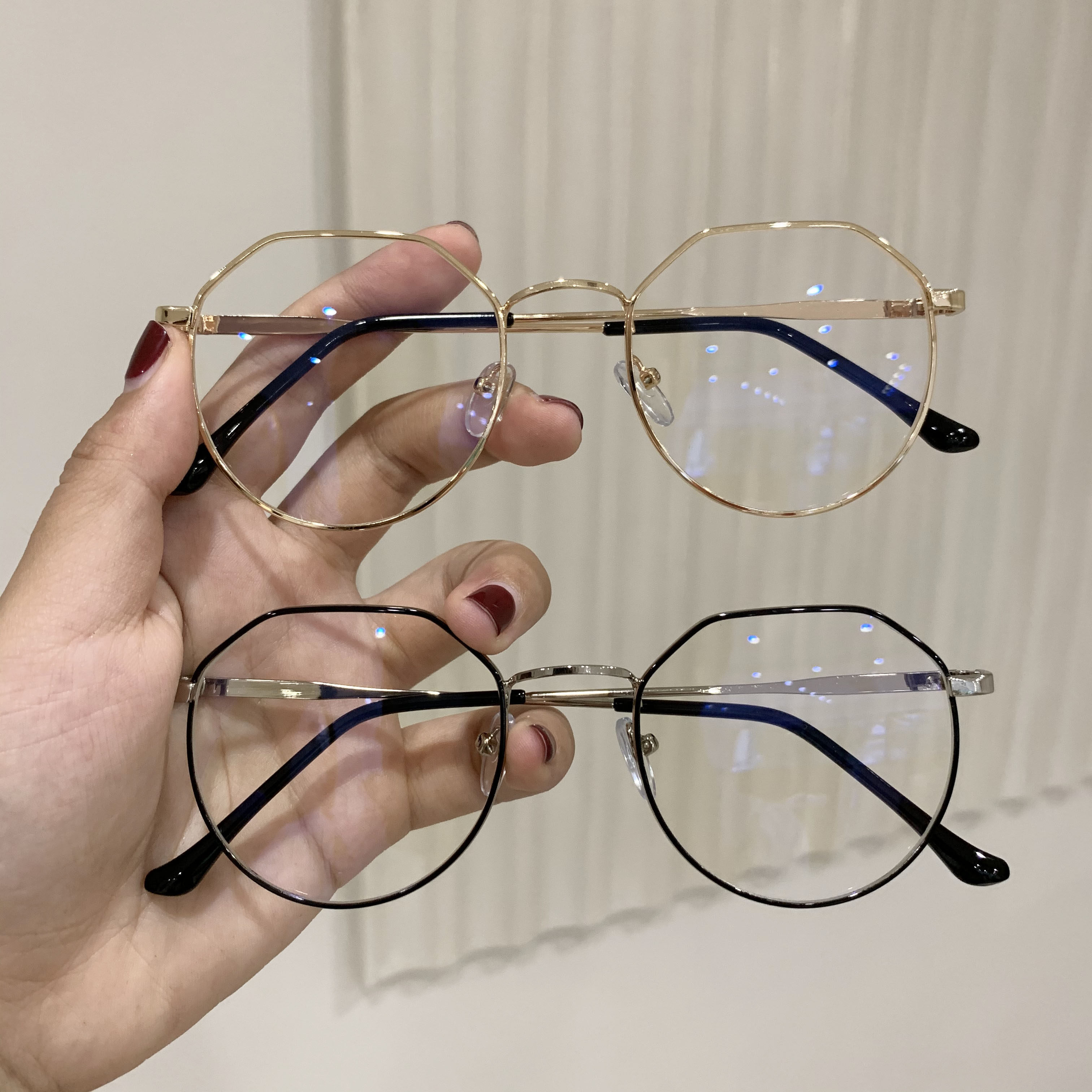 韩国不规则眼镜框女架超轻简约素颜镜框潮防蓝光可配近视眼镜男 目头人眼镜工作室mu Studio 淘优券