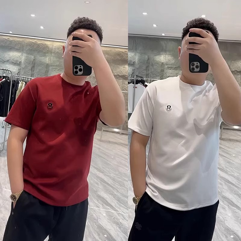 新款男士百搭潮流时尚简约短袖轻奢气质纯色T恤衫韩版休闲半袖衫