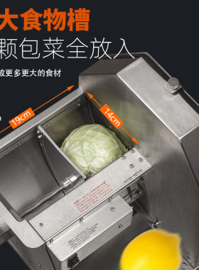 VTKE大口径包菜切丝机瓜果蔬切片