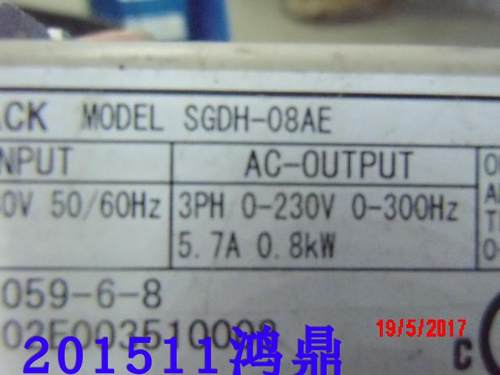 SGDH-08AE驱动器YASKAWA/安川