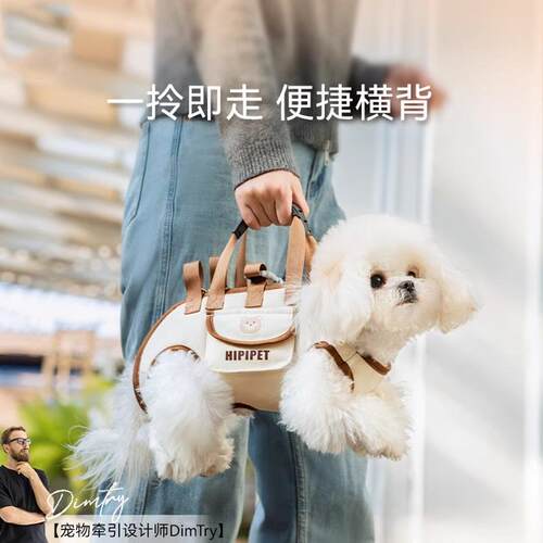 可拎可背外出背包，还是牵引绳
