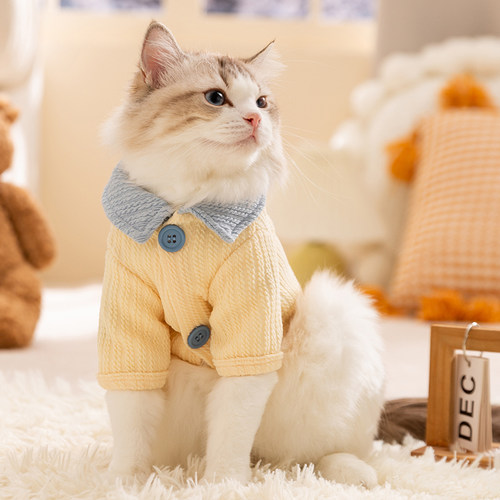 嬉皮狗猫衣服可牵引防掉毛四季