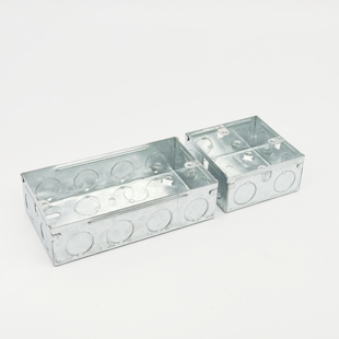 1299铁箱/86型通用暗装底盒 镀锌铁金属接线盒 开关插座底盒英标