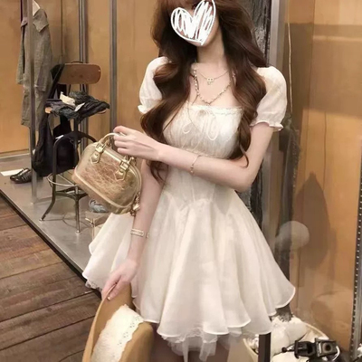 Lazy Didi与纱共舞 14m五层裙摆蕾丝公主裙花边抽褶显瘦千金蓬蓬