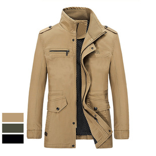 休闲战术纯棉防风衣 夹克英伦风小西装 JPDUN旗舰店春秋款 外套男装