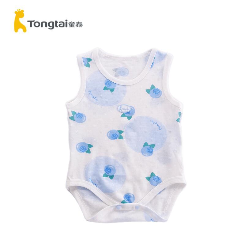 童泰夏季薄款纯棉套头包屁衣爬服图片