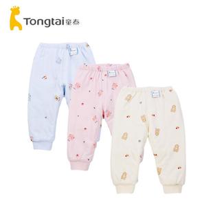 儿童保暖打底棉裤 童泰1 子婴儿夹棉裤 100克薄棉裤 子 4岁宝宝秋冬季