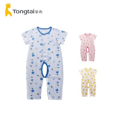 童泰连体莫代尔夏季薄款柔软爬服