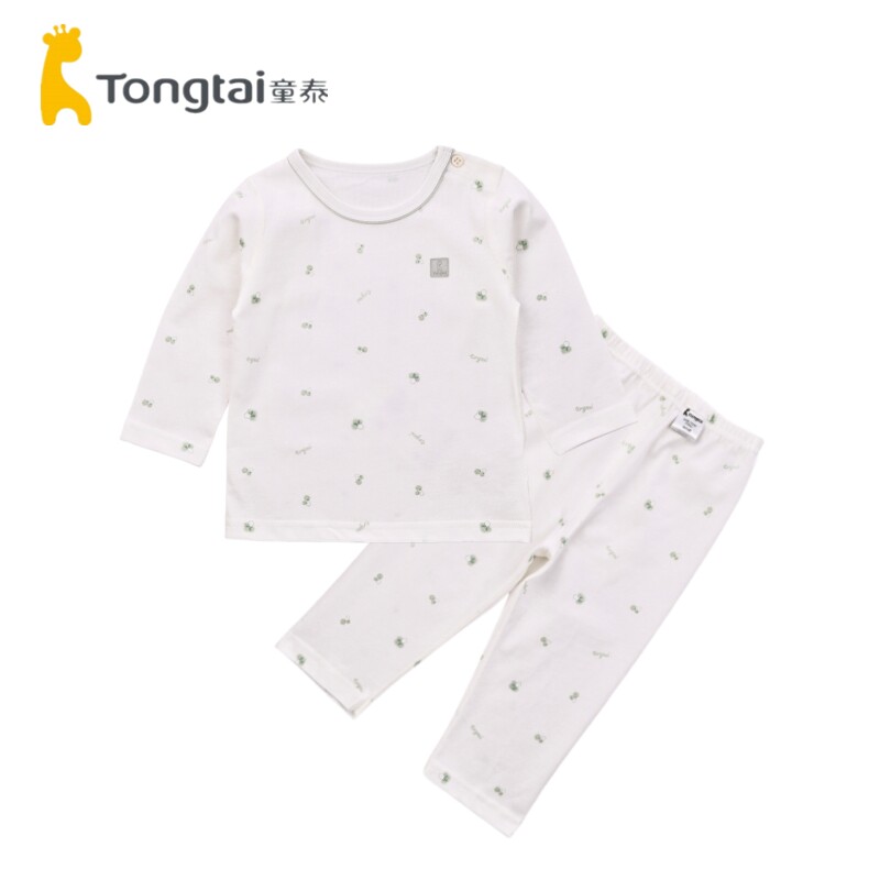 童泰25新款婴幼儿薄秋衣秋裤5月-2岁男女宝宝纯棉内衣套装空调服