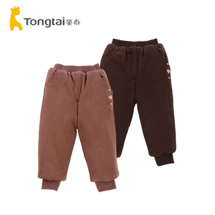 5岁男女宝宝260克加厚保暖外出运动长裤 子 婴儿夹棉棉裤 童泰冬季