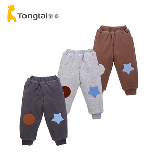 子 5岁男女宝宝260克加厚保暖外出运动长裤 童泰秋冬婴儿夹棉棉裤