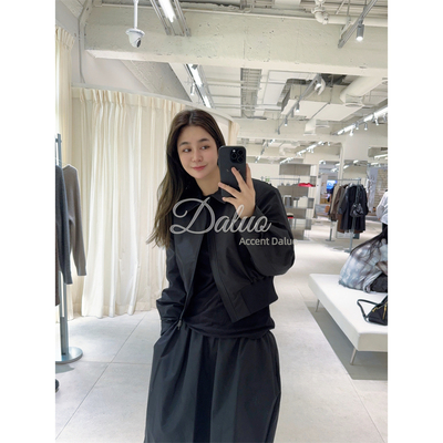 大罗Daluo买手店私服DU家原版定制！微宽松翻领短款老爹夹克