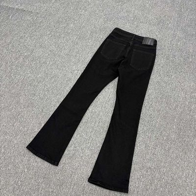 517黑牛美式百搭cleanfit微喇YKK拉链牛仔裤重磅修身弹力直筒长裤