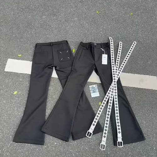 夏季全码时尚弯刀cleanfit黑色微喇西裤巨显休闲感拉满百搭凉感