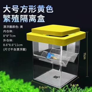 鱼缸孵化器小鱼小型鱼苗漂浮隔离盒母鱼孵化盒悬浮式孔雀鱼繁殖盒