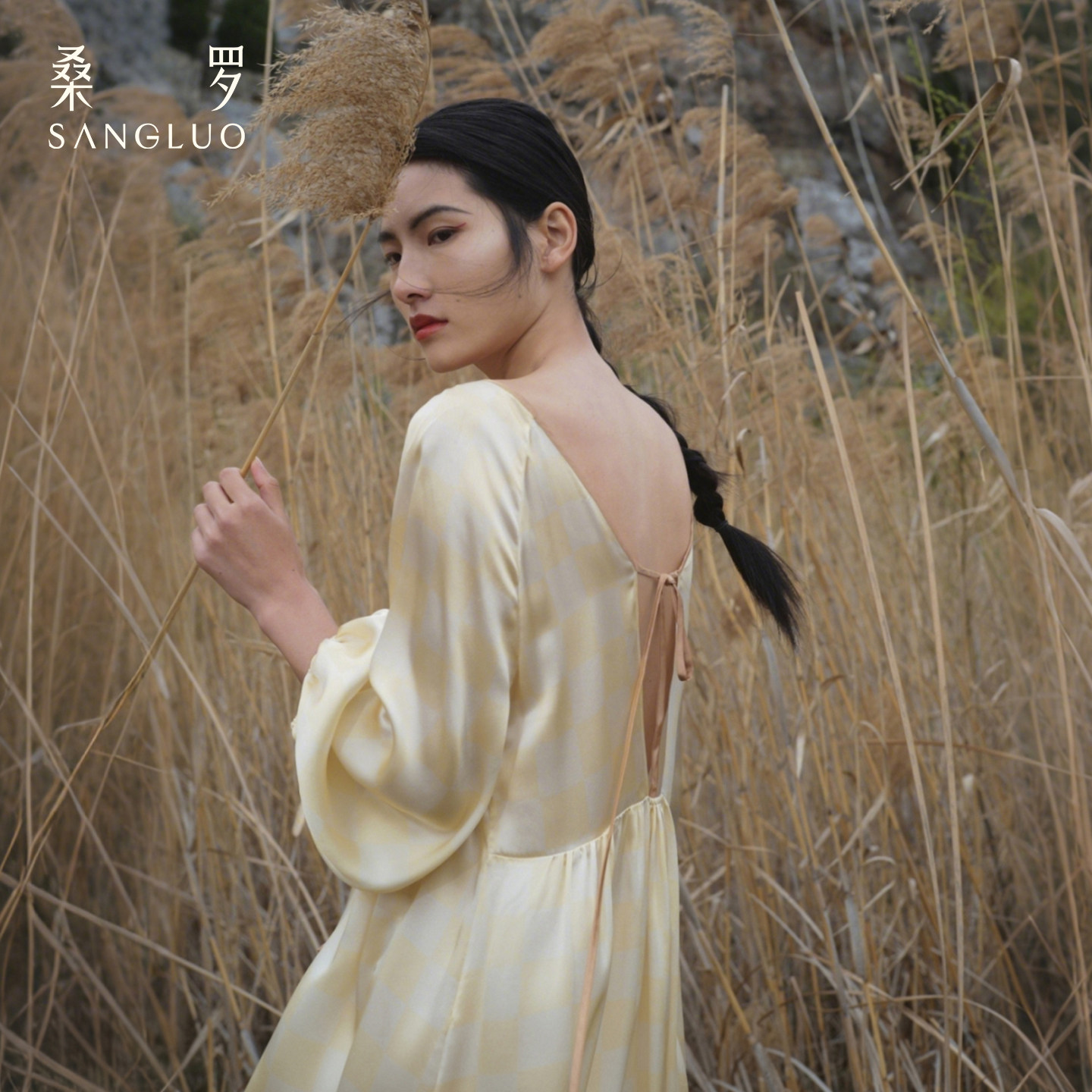 桑罗100%桑蚕丝真丝睡裙可外穿图片