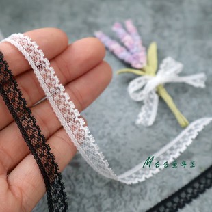 手工diy花束蝴蝶結(jié)材料洛麗塔風(fēng)格 臺產(chǎn)高品質(zhì)蕾絲花邊 窄絲帶輔料