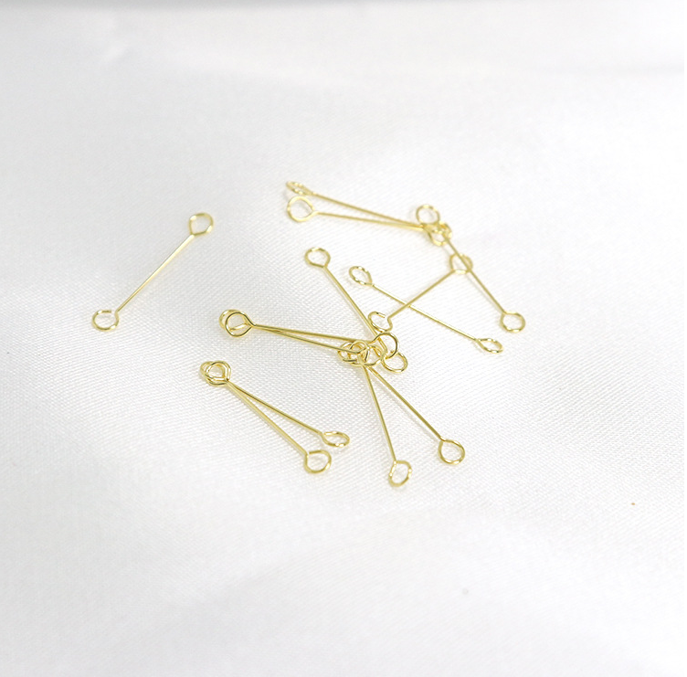 微钩手工diy饰品配件18k真金针