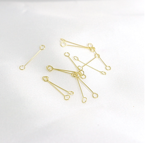 微钩手工diy饰品配件18k真金针