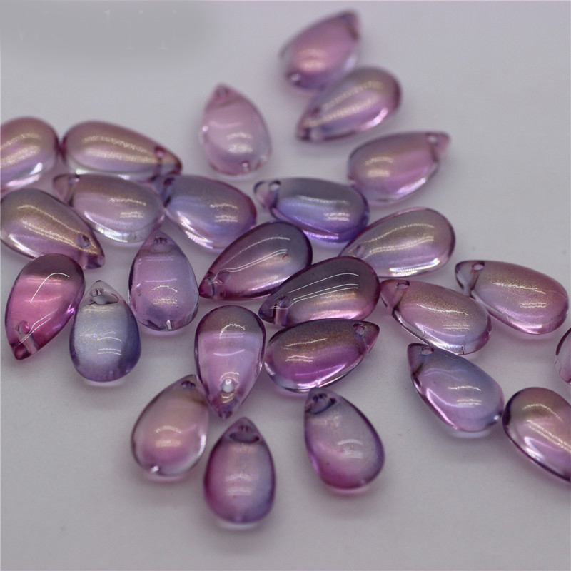 透明幻彩水滴珠手工diy发簪材料