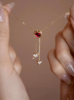 柳白猿手作法式轻奢小众项链