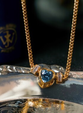 「阿特兰之心」复古黄铜镀金项链