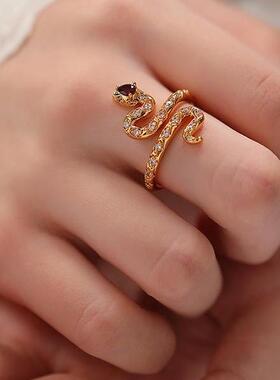 女复古埃及艳后开口戒指